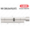 Циліндр ABUS BRAVUS 1000 MX, з тумблером, 160 (90x70T)
