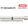 Циліндр ABUS BRAVUS 1000 MX, з тумблером, 170 (90x80T)