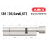Цилиндр ABUS BRAVUS 1000 MX, с тумблером, 135 (95x40T)