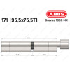 Циліндр ABUS BRAVUS 1000 MX, з тумблером, 170 (95x75T)