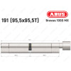Цилиндр ABUS BRAVUS 1000 MX, с тумблером, 190 (95x95T)