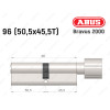 Цилиндр ABUS BRAVUS 2000 Compact, с тумблером, 95 (50х45Т)