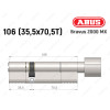 Цилиндр ABUS BRAVUS 2000 MX, с тумблером, 105 (35х70T)