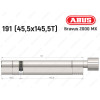 Циліндр ABUS BRAVUS 2000 MX, з тумблером, 190 (45х145T)