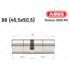 Циліндр ABUS BRAVUS 2000 MX, ключ-ключ, 95 (45х50)