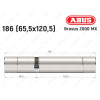 Цилиндр ABUS BRAVUS 2000 MX, ключ-ключ, 185 (65х120)