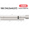 Цилиндр ABUS BRAVUS 3000 MX, ключ-тумблер, 185 мм (140х45T)