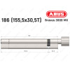 Цилиндр ABUS BRAVUS 3000 MX, ключ-тумблер, 185 мм (155х30T)