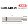 Циліндр ABUS BRAVUS 3000 MX, з тумблером, 135 мм (30х105T)