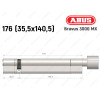Цилиндр ABUS BRAVUS 3000 MX, ключ-тумблер, 175 мм (35х140T)