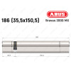 Цилиндр ABUS BRAVUS 3000 MX, ключ-ключ, 185 мм (35х150)
