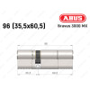 Циліндр ABUS BRAVUS 3000 MX, ключ-ключ, 95 мм (35х60)