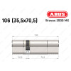 Цилиндр ABUS BRAVUS 3000 MX, ключ-ключ, 105 мм (35х70)