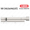 Цилиндр ABUS BRAVUS 3000 MX, ключ-тумблер, 180 мм (40х140T)