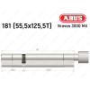 Цилиндр ABUS BRAVUS 3000 MX, ключ-тумблер, 180 мм (55х125T)