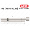 Цилиндр ABUS BRAVUS 3000 MX, ключ-тумблер, 185 мм (55х130T)