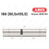 Цилиндр ABUS BRAVUS 3000 MX, ключ-ключ, 185 мм (80х105)