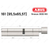 Цилиндр ABUS BRAVUS 3000 MX, ключ-тумблер, 160 мм (95х65T)