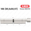 Цилиндр ABUS BRAVUS 3000 MX, ключ-тумблер, 185 мм (95х90T)