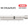 Цилиндр ABUS BRAVUS MAGNET 3500 MX, с тумблером, 190 мм (115х75T)