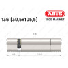 Циліндр ABUS BRAVUS MAGNET 3500 MX, ключ-ключ, 135 мм (30х105)