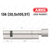 Циліндр ABUS BRAVUS MAGNET 3500 MX, з тумблером, 135 мм (30х105T)