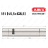 Циліндр ABUS BRAVUS MAGNET 3500 MX, ключ-ключ, 180 мм (45х135)