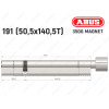 Цилиндр ABUS BRAVUS MAGNET 3500 MX, с тумблером, 190 мм (50х140T)