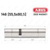 Циліндр ABUS BRAVUS MAGNET 3500 MX, ключ-ключ, 145 мм (55х90)