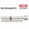 Цилиндр ABUS BRAVUS MAGNET 3500 MX, с тумблером, 145 мм (65х80T)