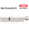 Циліндр ABUS BRAVUS MAGNET 3500 MX, з тумблером, 185 мм (70х115T)