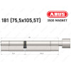 Цилиндр ABUS BRAVUS MAGNET 3500 MX, с тумблером, 180 мм (75х105T)