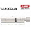 Циліндр ABUS BRAVUS MAGNET 3500 MX, з тумблером, 150 мм (95х55T)
