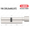 Цилиндр ABUS BRAVUS 4000 Compact, с тумблером, 115 мм (55х60Т)