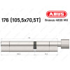 Циліндр ABUS BRAVUS 4000 MX, з тумблером, 175 (105х70T)