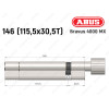 Циліндр ABUS BRAVUS 4000 MX, з тумблером, 145 (115х30T)