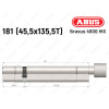Цилиндр ABUS BRAVUS 4000 MX, с тумблером, 180 (45х135T)