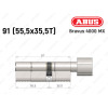 Цилиндр ABUS BRAVUS 4000 MX, с тумблером, 90 (55х35Т)