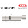 Циліндр ABUS BRAVUS 4000 MX, з тумблером, 130 (55х75T)