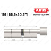 Циліндр ABUS BRAVUS 4000 MX, з тумблером, 115 (65х50Т)