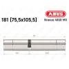 Циліндр ABUS BRAVUS 4000 MX, ключ-ключ, 180 (75х105)