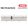 Циліндр ABUS BRAVUS 4000 MX, ключ-ключ, 185 (75х110)