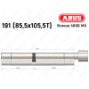 Циліндр ABUS BRAVUS 4000 MX, з тумблером, 190 (85х105T)