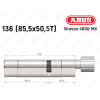 Циліндр ABUS BRAVUS 4000 MX, з тумблером, 135 (85х50T)