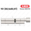 Циліндр ABUS BRAVUS 4000 MX, з тумблером, 150 (90х60T)
