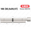 Циліндр ABUS BRAVUS 4000 MX, з тумблером, 185 (90х95T)
