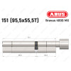 Циліндр ABUS BRAVUS 4000 MX, з тумблером, 150 (95х55T)