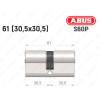 Циліндр ABUS S60P Compact, ключ-ключ, 60 мм (30х30)