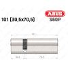 Циліндр ABUS S60P Compact, ключ-ключ, 100 мм (30х70)