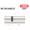 Цилиндр ABUS S60P Compact, ключ-ключ, 95 мм (35х60)